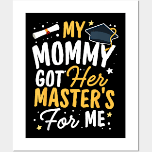 Kid Mastered It Class of 2023 Mom Masters Mommy Graduation Posters and Art